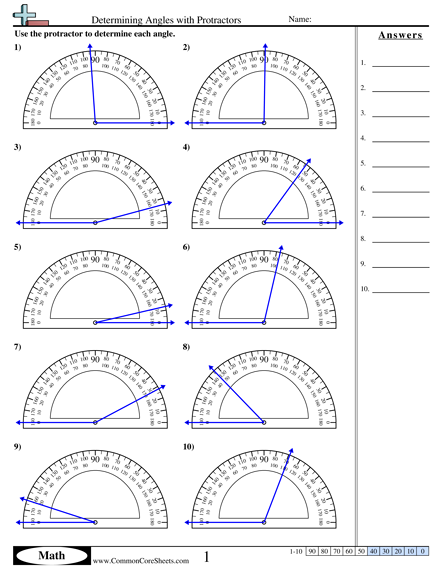 Angles Worksheets | Free - Distance Learning, worksheets and more:  CommonCoreSheets