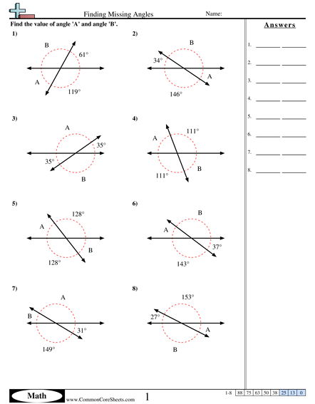 Angles Worksheets | Free - Distance Learning, worksheets and more ...