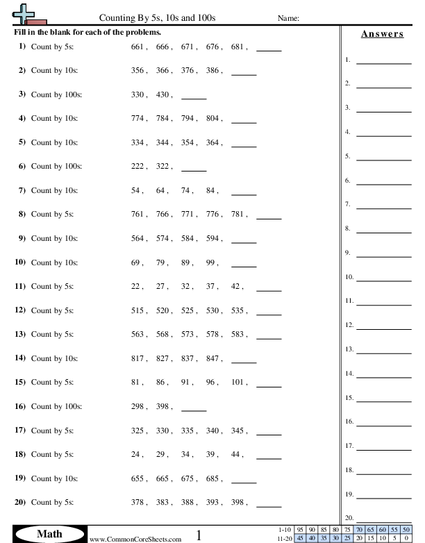 Counting Worksheets | Free - Distance Learning, worksheets and more ...