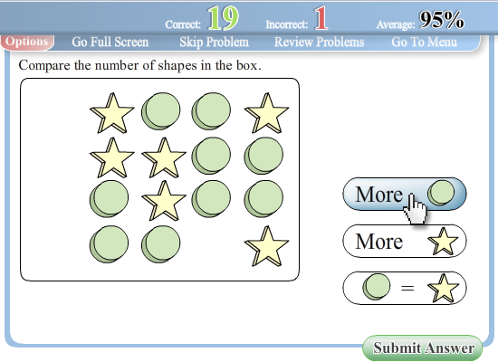 Interactive Worksheets - Finding More or Less worksheet